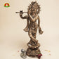 Premium Black Metal Krishna Idol –26inch  Elegant Lord Krishna Statue for Home Décor & Pooja