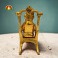 Premium Metal Chair Ganesh Idol – Elegant Ganesha Statue for Home Décor & Pooja