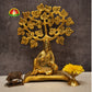 Premium Metal Tree Sai Baba Idol – Elegant Spiritual Décor for Home & Pooja