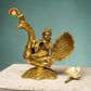 Premium Metal Peacock Krishna Idol – Elegant Radha Krishna Style Spiritual Décor