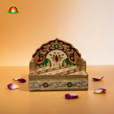 Decorative Meenakari Singhasan for Home Temple