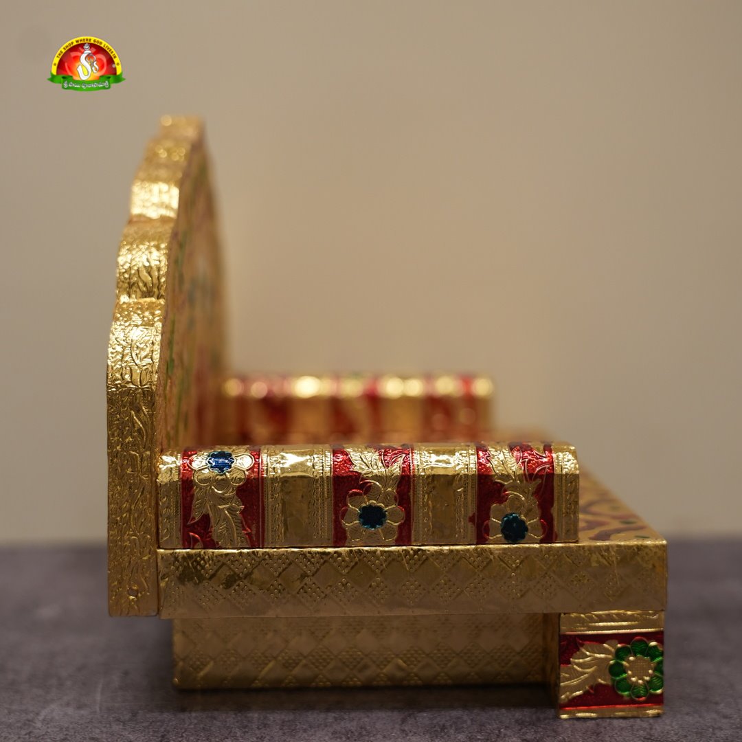 Meenakari Simhasanam for God Idols, Home Temple & Pooja Decor