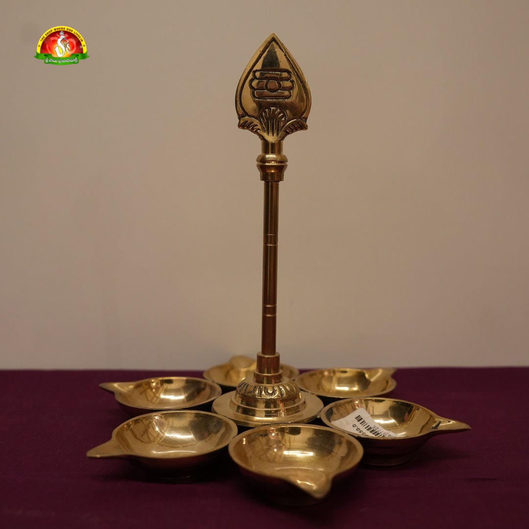 Brass Vel Deepam for Pooja, Subramanya Swamy Worship & Spiritual Decor