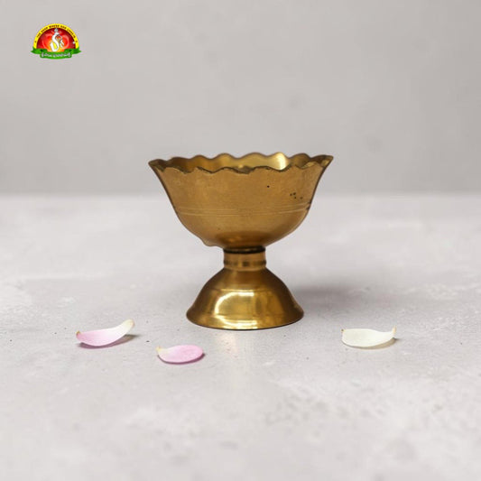 Brass Jyoti Deepam for Daily Deeparadhana, Home Temple & Pooja