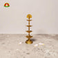 Brass Peacock Step Deepam for Pooja, Temple & Spiritual Decor
