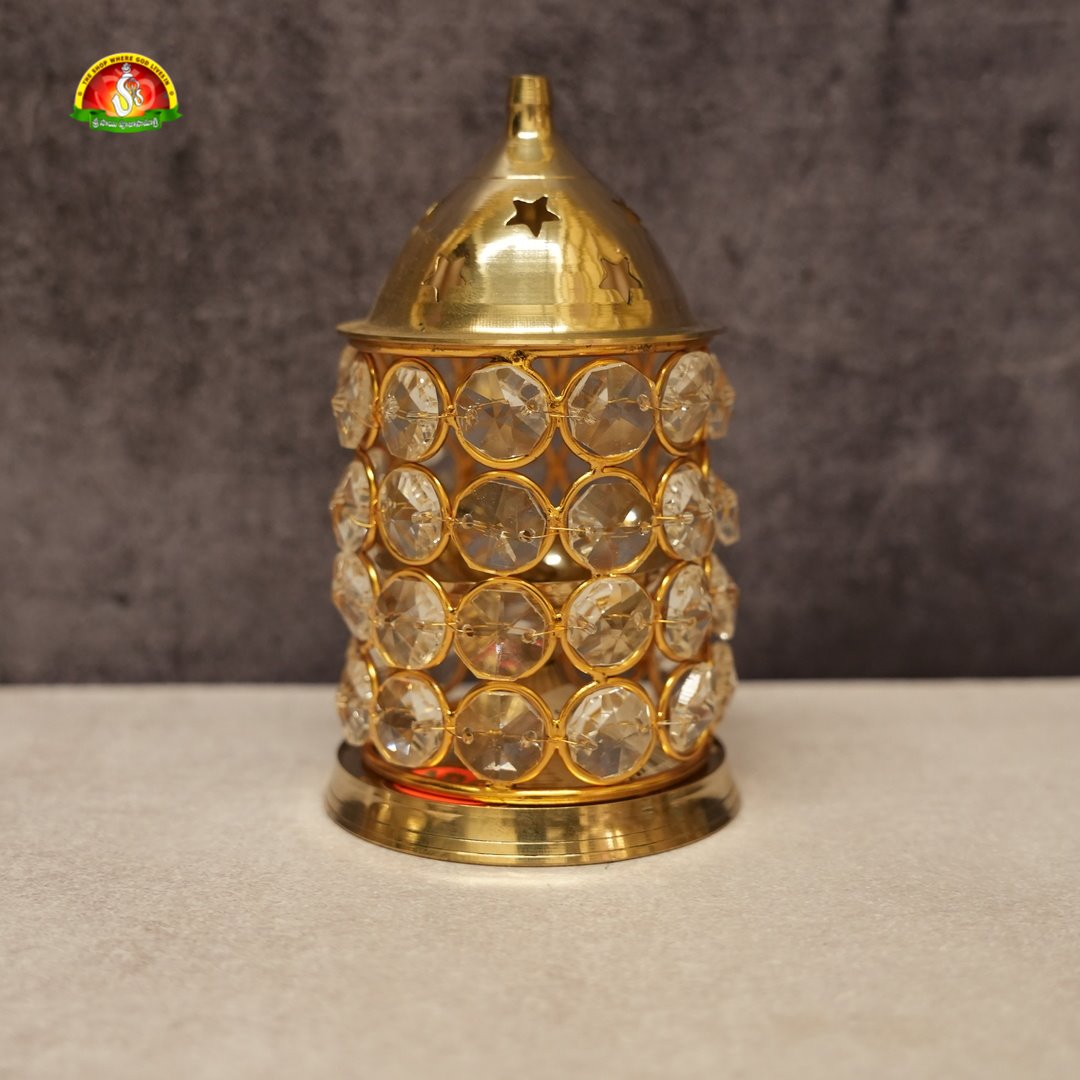 Brass Crystal Jyoti Deepam