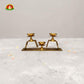 Brass Vertical 3 Step Deepam Pair for Pooja & Temple Decor