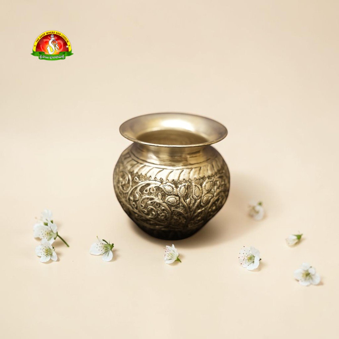 Premium German Silver Antique Lota Kalash for Pooja & Temple Use – Fine 1st Quality