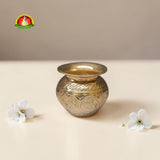 Premium German Silver Ashta Lakshmi Lota Kalash for Pooja – Fine 1st Quality