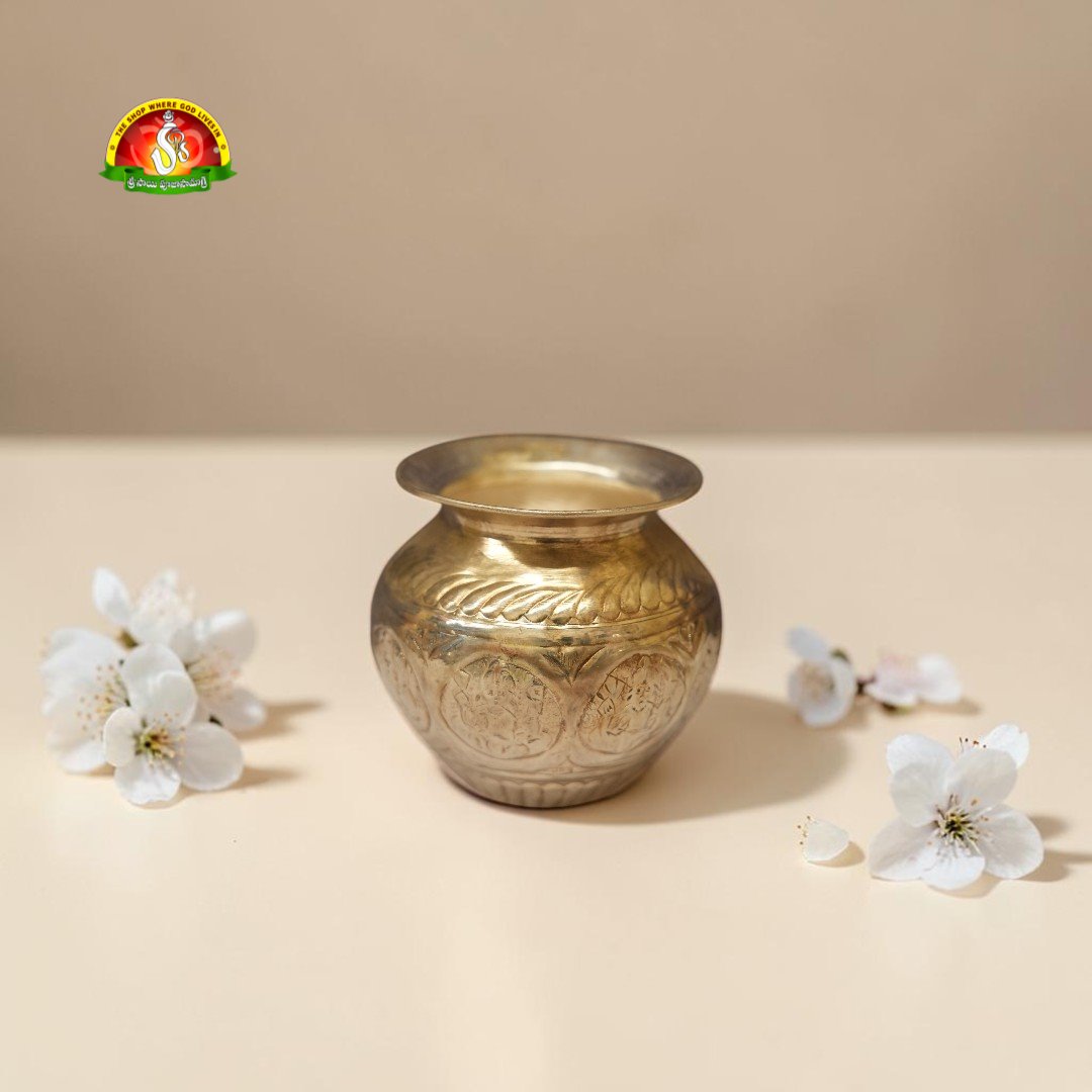 Premium German Silver Ashta Lakshmi Lota Kalash for Pooja – Fine 1st Quality