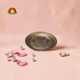 Premium German Silver Decorative Plate for Pooja & Serving – Fine 1st Quality