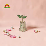 Premium German Silver Tulsi Kotta Decorative