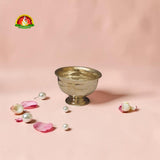 German Silver Decorative Bowl for Pooja, Haldi Kumkum & Prasadam – Premium Silver Finish