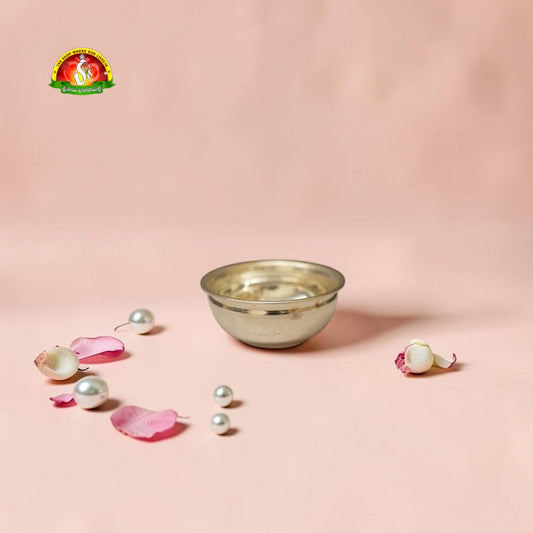 German Silver Bowl for Pooja, Prasadam & Serving – Premium Quality