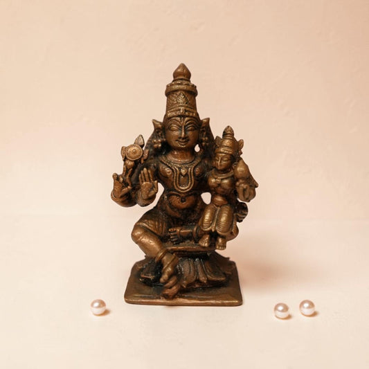 Panchaloha Lakshmi Narayana Idol for Home Temple –  (5.5cm, 85g)