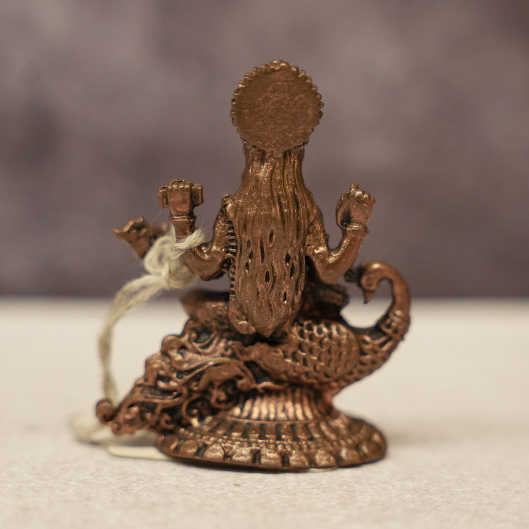 Original Panchaloha Saraswathi Idol – Sacred Goddess of Wisdom for Pooja