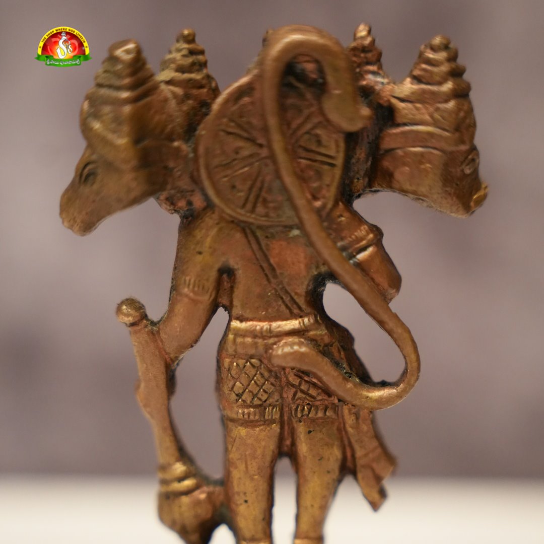 Premium Panchamukhi Hanuman Statue for Protection, Pooja & Vastu