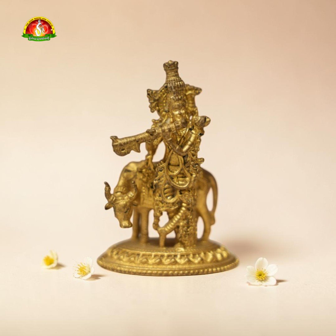 Panchaloha Krishna Idol – 5cm | 45gm