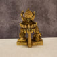 Lakshmi Ganesh Saraswati Brass Idol Set for Home Temple – Premium Brass Murti (13.5cm, 690g)