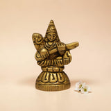 Sri Saraswati Brass Idol for Home Temple – Premium Brass Murti (4cm, 40g)