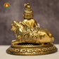 Laddu Gopal with Cow Antique Brass Idol for Home Temple – Premium Krishna Murti (10cm, 330g)