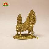 Panchaloha Kamadhenu Idol – 7.5×6×2.5 cm | 220gm Sacred Cow Murti