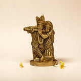 Radha Krishna Brass Idol for Home Temple – Premium Brass Murti (7cm, 160g)