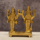 Vishnu Lakshmi Brass Idol for Home Temple – Premium Brass Murti (6cm, 100g)