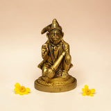 Hanuman Brass Idol for Home Temple – Premium Brass Murti (7.5cm, 278g)