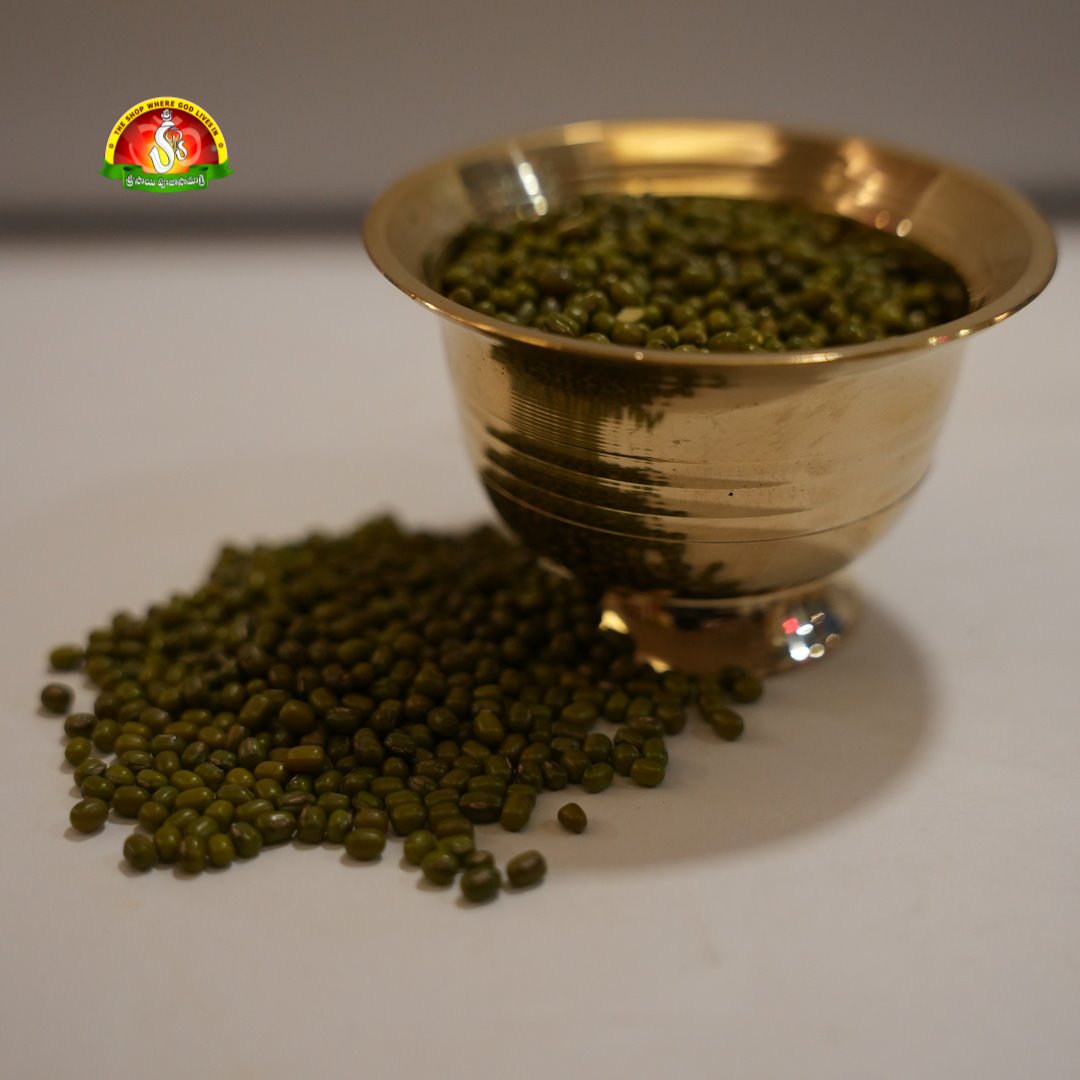 Premium Pesarlu (Green Gram / Moong Dal) – Pure for Pooja & Healthy Cooking