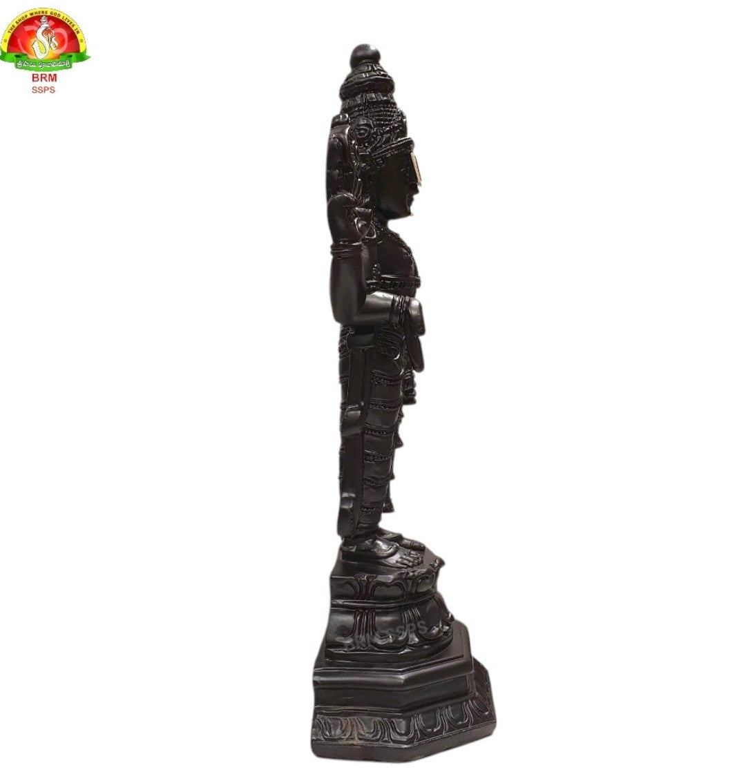 Premium Rosewood Lord Balaji Idol – Handcrafted Tirupati Venkateswara Swamy Statue