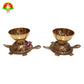 Premium Brass Tortoise Deepam – 5cm Traditional Pooja Lamp