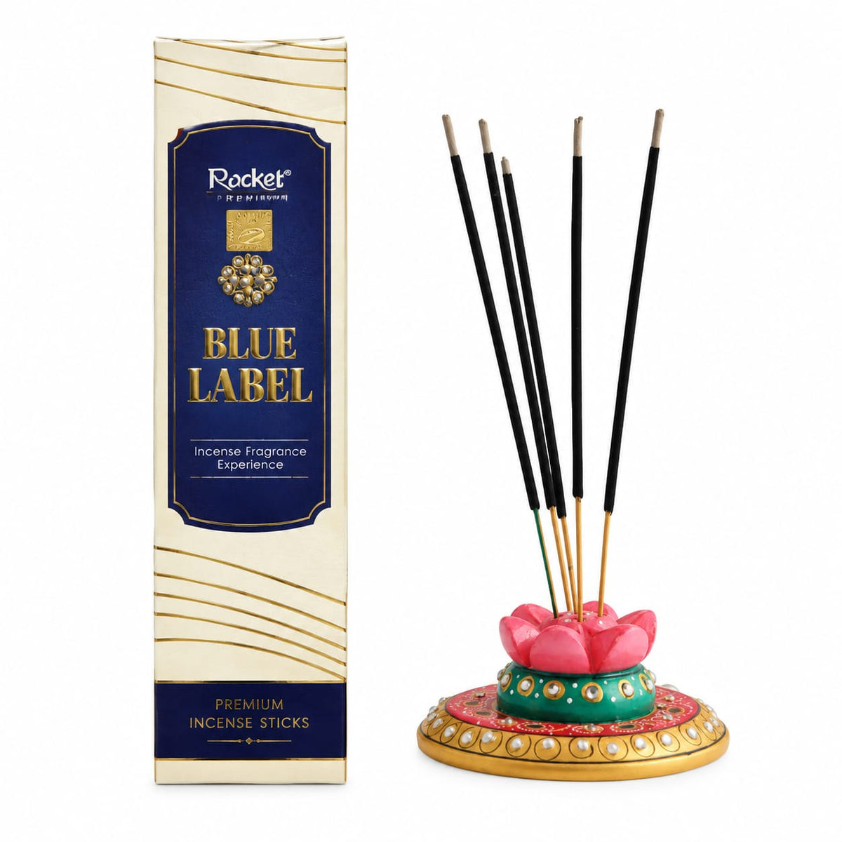 Rocket Blue Label Premium Incense Sticks | Spiritual & Devotional Agarbatti