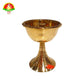 Premium Brass Nanda Deepam – 8cm Traditional Pooja Oil Lamp