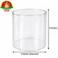 Akhanda Deepam Safety Glass – Clear Acrylic Round Cylinder