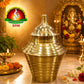 Brass Kumbh Aarti | Traditional Deepa Harathi Lamp for Temple & Home Pooja | 7 Inch