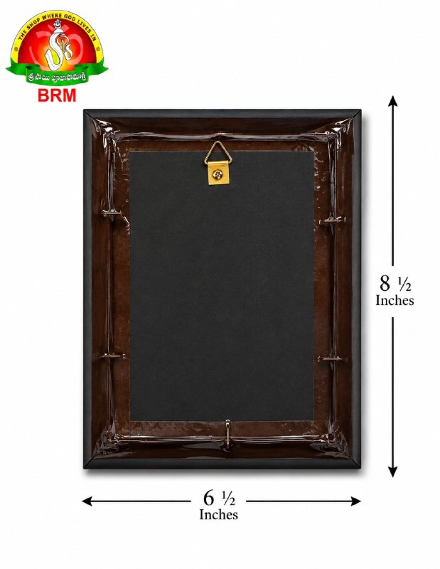 Lakshmi Devi Matte Finish Photo Frame 8.5 x 6.5 Inch – Premium Devotional Wall & Home Temple Frame