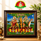 Sammakka Sarakka Matte Finish Photo Frame 14 x 10 Inch – Premium Devotional Wall & Home Temple Frame