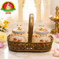 Premium Gift Hamper Basket with 2 Containers