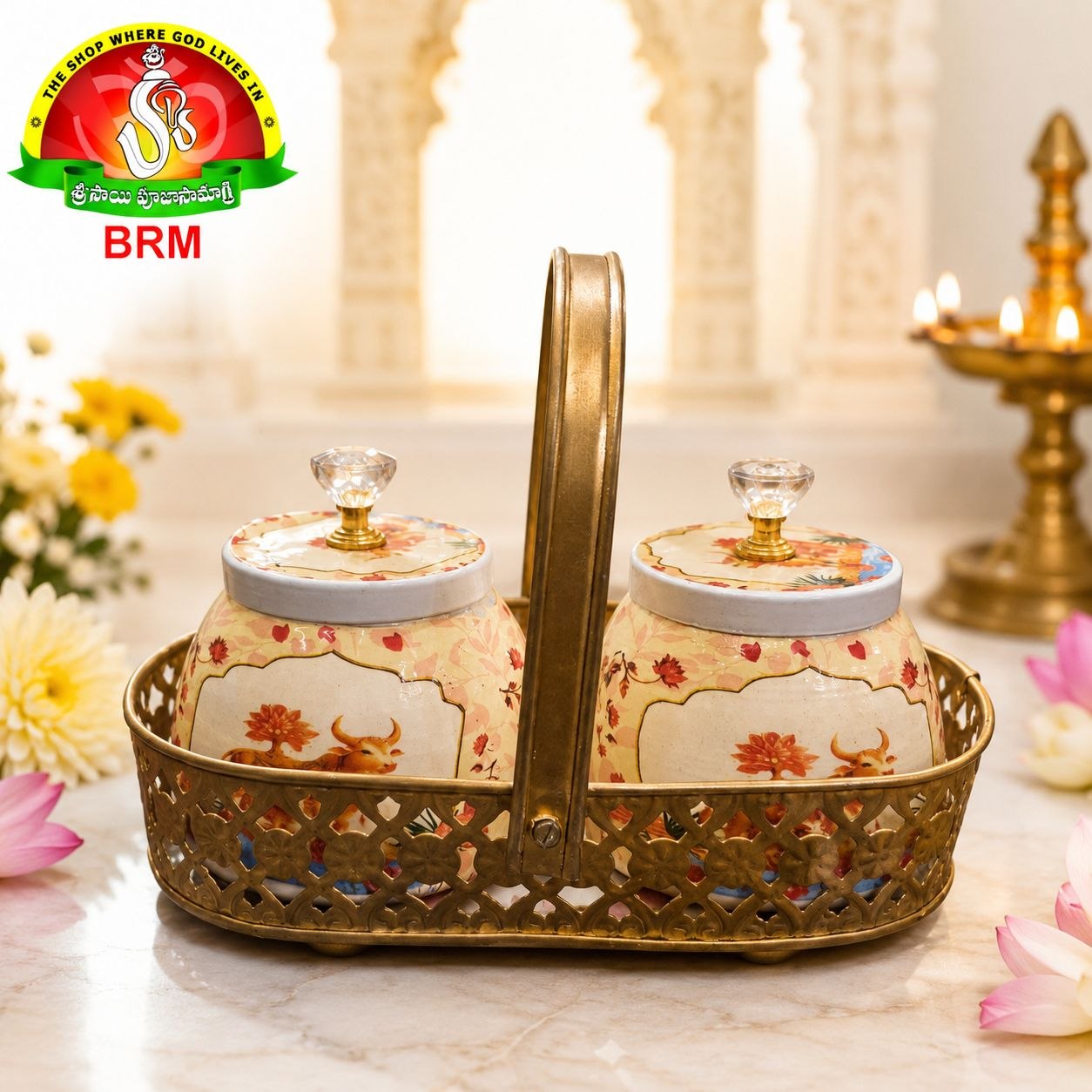 Premium Gift Hamper Basket with 2 Containers