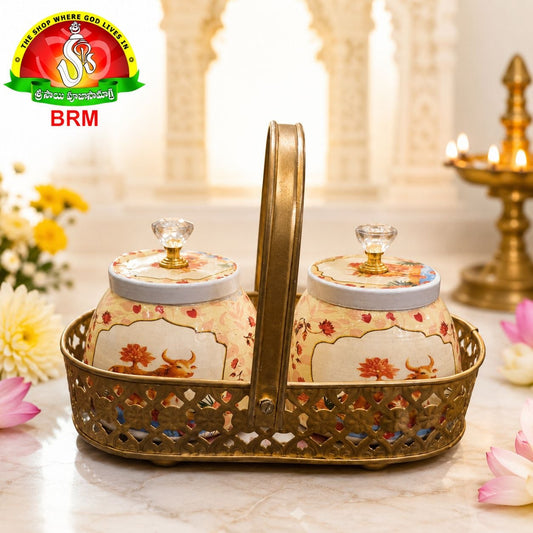 Premium Gift Hamper Basket with 2 Containers