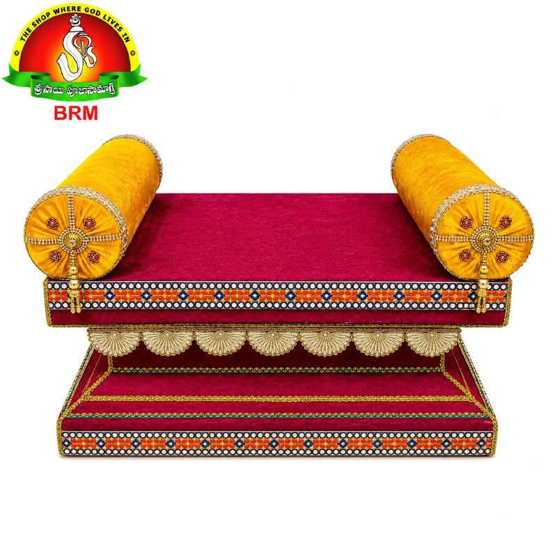 Premium Fancy Velvet Simhasanam Sofa for Varalakshmi Vratham