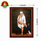 Sai Baba White Attire Matte Finish Photo Frame – 14 x 10 Inch | Shirdi Sai Baba Divine Wall Frame