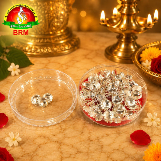 108 Silver Lotus Flowers (Thamarapuvvu) for Pooja – Premium Devotional Set