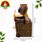 Varalakshmi Devi Idol Body Stand / Violet Saree With Gold Border.