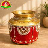Fancy Binda (Kalash Binda) | Premium Pooja Water Vessel | 8 Litre Capacity