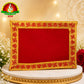 Swastik & Kunda Design Velvet Pooja Asanam