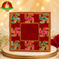 Swastik Design Velvet Pooja Asanam