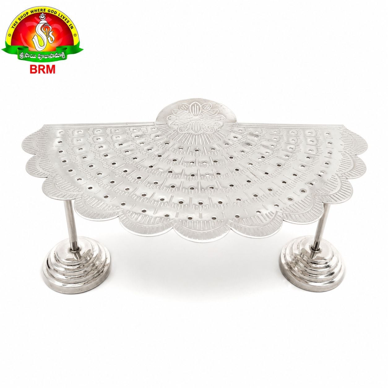 German Silver 108 Lotus Flowers Singaram Stand for Varamahalakshmi Pooja | Decorative Alankaram Stand