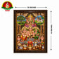 Lakshmi Kubera Swamy Matte Finish Photo Frame – 14 x 10 Inch | Divine Wealth & Prosperity Wall Frame